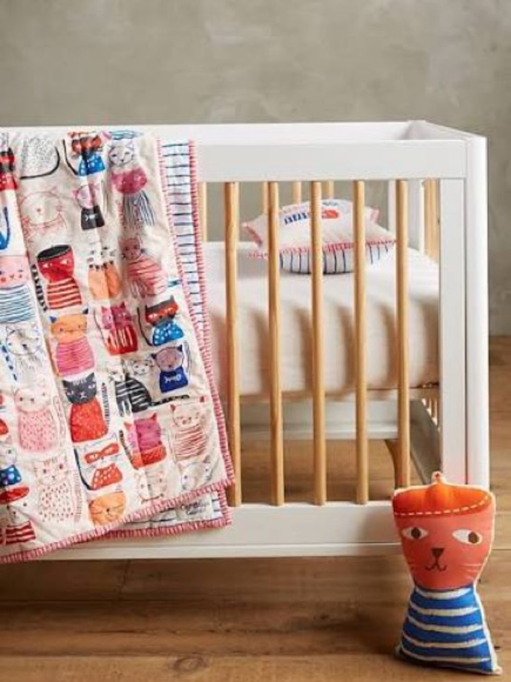 Anthropologie Carolyn Gavin Cat Collection Kids Quilting Toddler Size - Picture 2 of 9